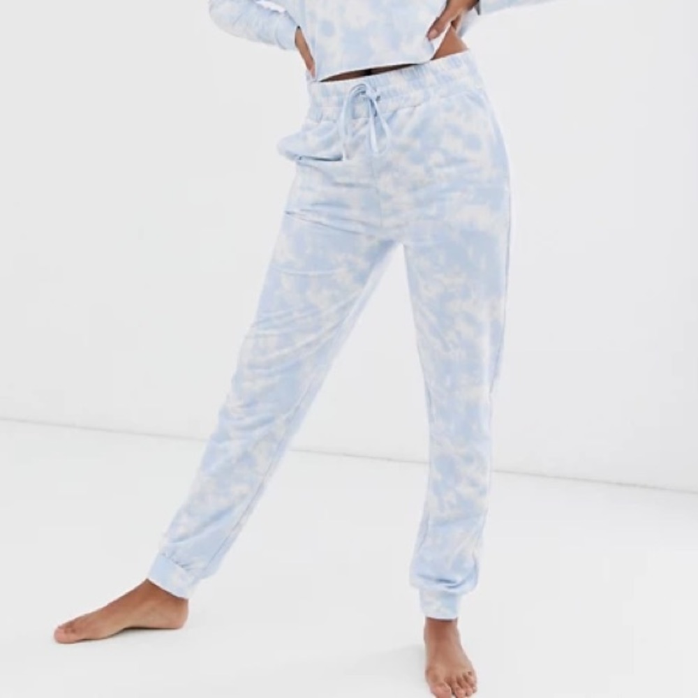 ASOS Design Lounge Cloud Tie Dye Jogger Sweatpants